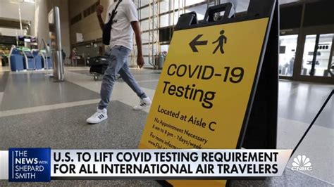 u.s. drop covid test requirement|COVID testing requirement to fly to the U.S. will be dropped.